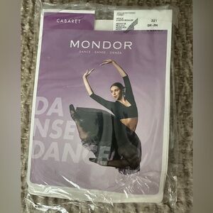 MONDOR Size Small 3 Pairs Black Fishnet Dance Tights NWT 321